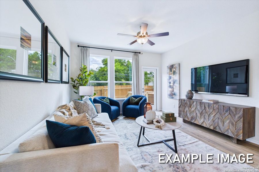 Furnished interior view inside a new home in Meadows at Oak Creek, San Antonio (Image 16).