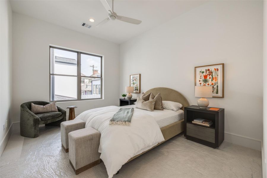 Furnished interior view inside a new home in , Houston (Image 35).