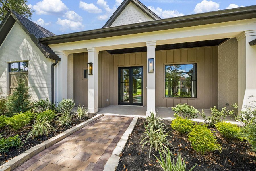 Exterior details and patio area of a home in , Houston (Image 3).