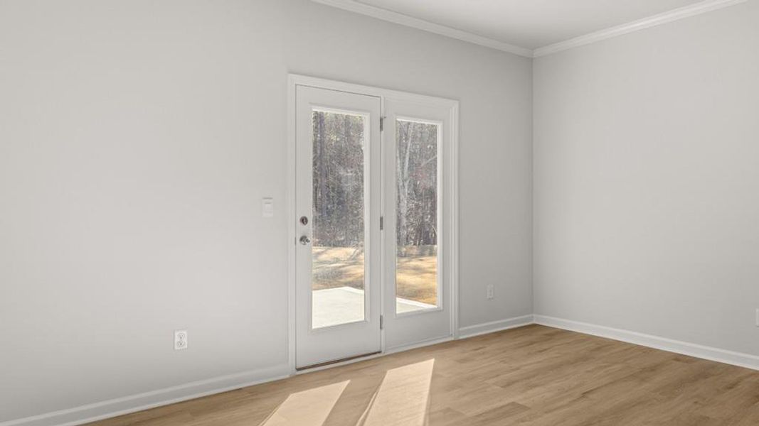 Spacious, unfurnished interior of a new home in Hamptons at Riverwood South, Dallas (Image 27).