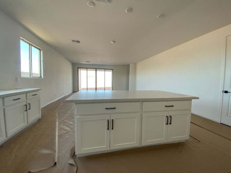 Kitchen with view to great room