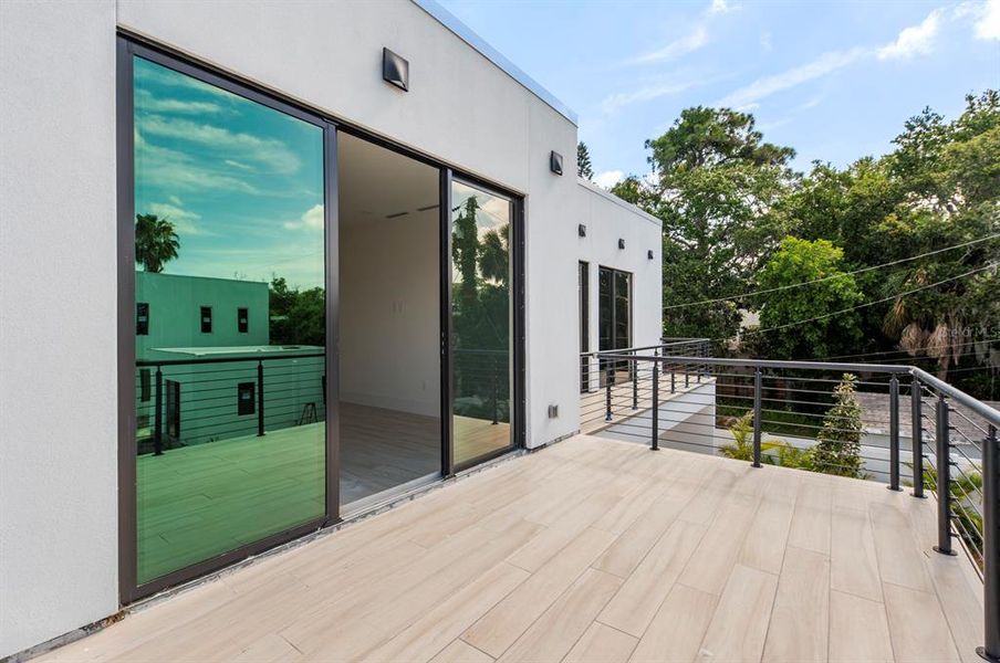 Balcony of master bedroom