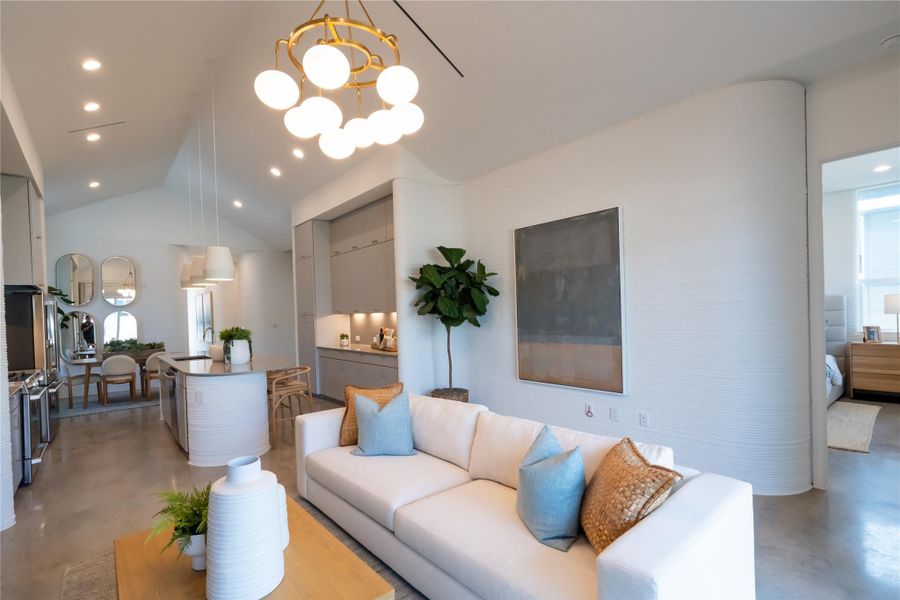 Furnished interior view inside a new home in Wolf Ranch: Genesis Collection, Georgetown (Image 3).