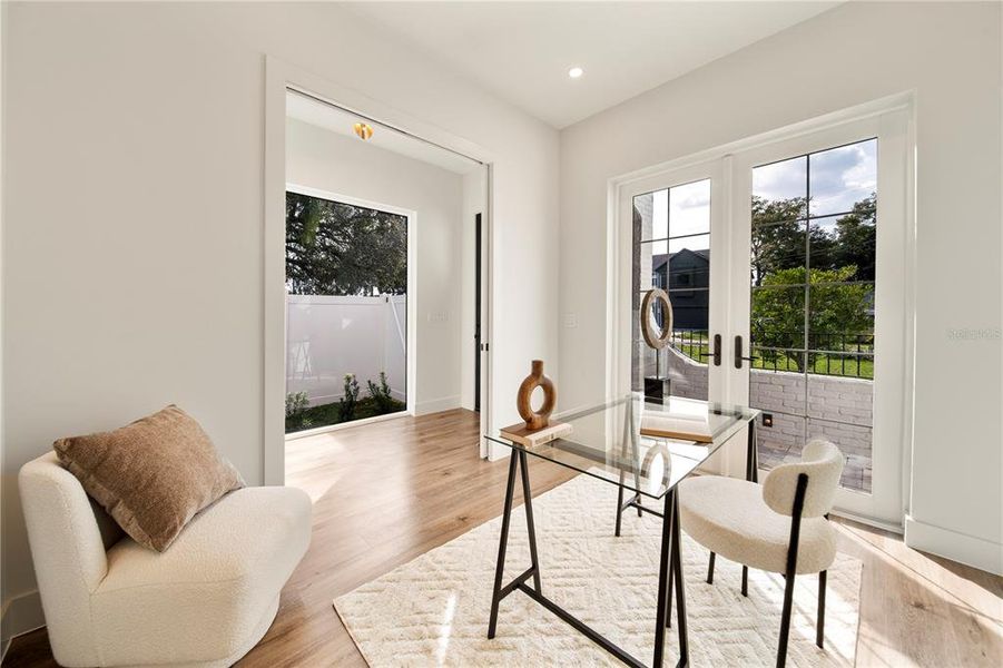 Tranquil office space with tons of natural light