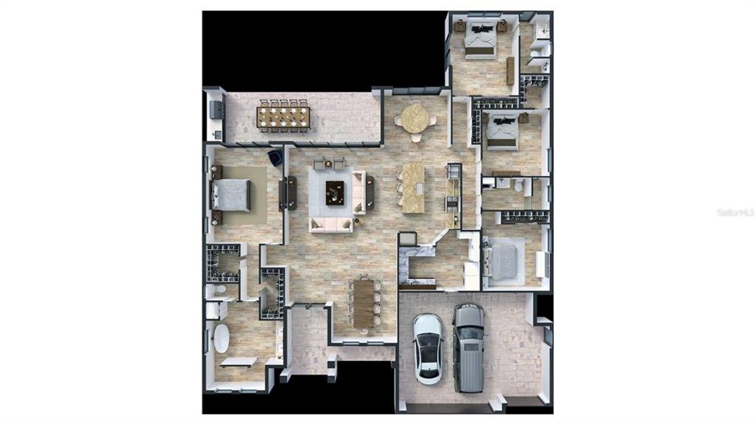2D floor plan layout of this home in , Rotonda West, FL (Image 3).