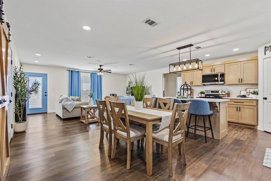 Furnished interior view inside a new home in , Brookston (Image 16).
