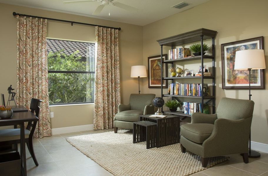 Furnished interior view inside a new home in Boca Royale Golf & Country Club at Wellen Park, Englewood (Image 5).