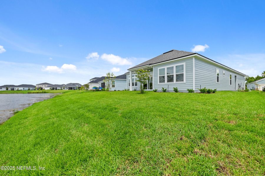 Exterior details and patio area of a home in Silver Landing at SilverLeaf, St. Augustine (Image 29). Exterior details and patio area of a home in Silver Landing at SilverLeaf, St. Augustine (Image 29).