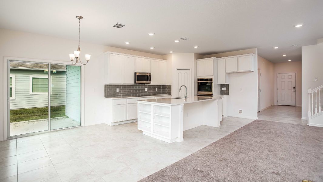 Furnished interior view inside a new home in Enclave At Seminole Palms, Palm Coast (Image 40). Furnished interior view inside a new home in Enclave At Seminole Palms, Palm Coast (Image 40).