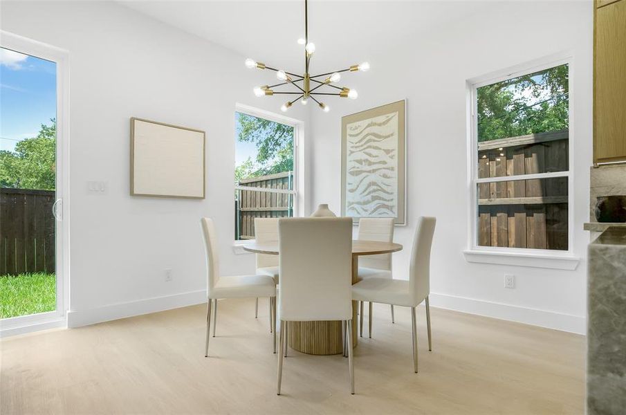 Furnished interior view inside a new home in , Dallas (Image 6). Furnished interior view inside a new home in , Dallas (Image 6).