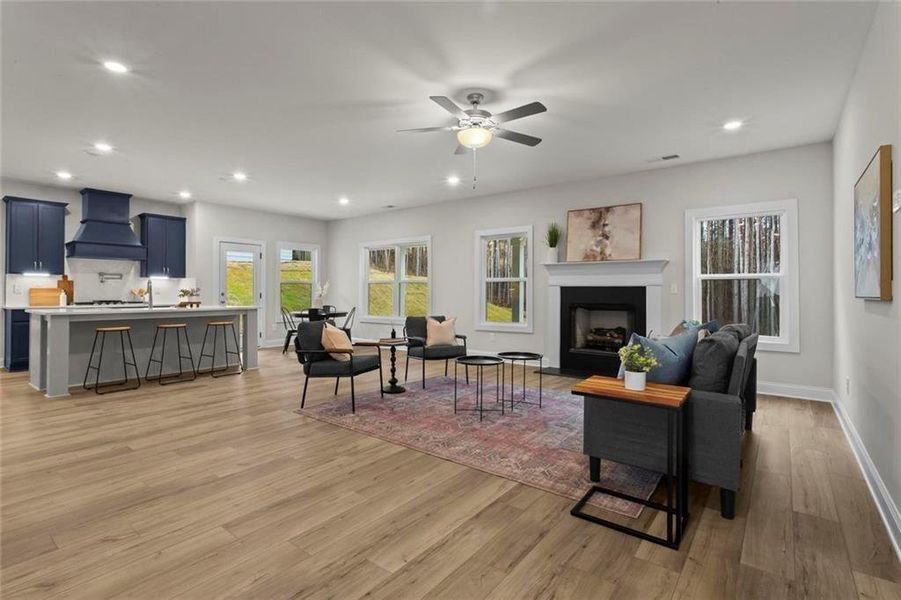 Furnished interior view inside a new home in , Dallas (Image 11).