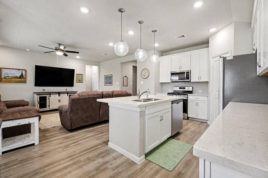Furnished interior view inside a new home in Southwinds, Baytown (Image 9). Furnished interior view inside a new home in Southwinds, Baytown (Image 9).