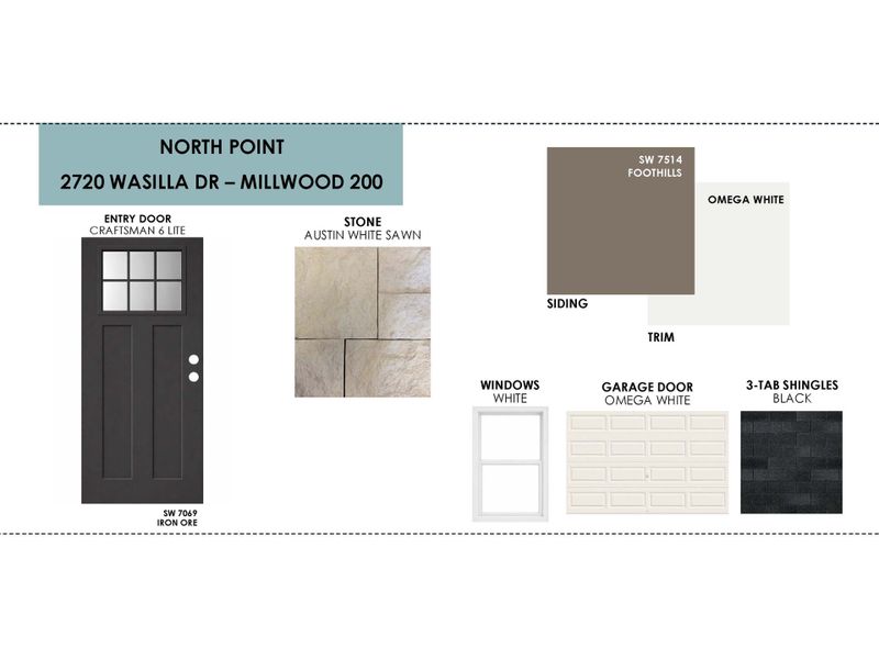 Sample of building materials used in homes in North Point, Temple (Image 11).