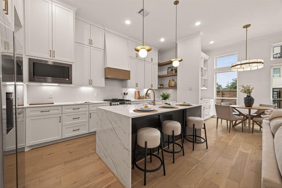 Furnished interior view inside a new home in , Houston (Image 11).