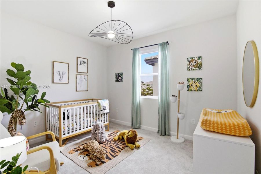 Furnished interior view inside a new home in , Miami (Image 18).