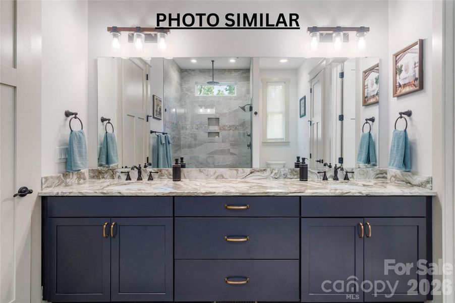 Furnished interior view inside a new home in , Hendersonville (Image 25).