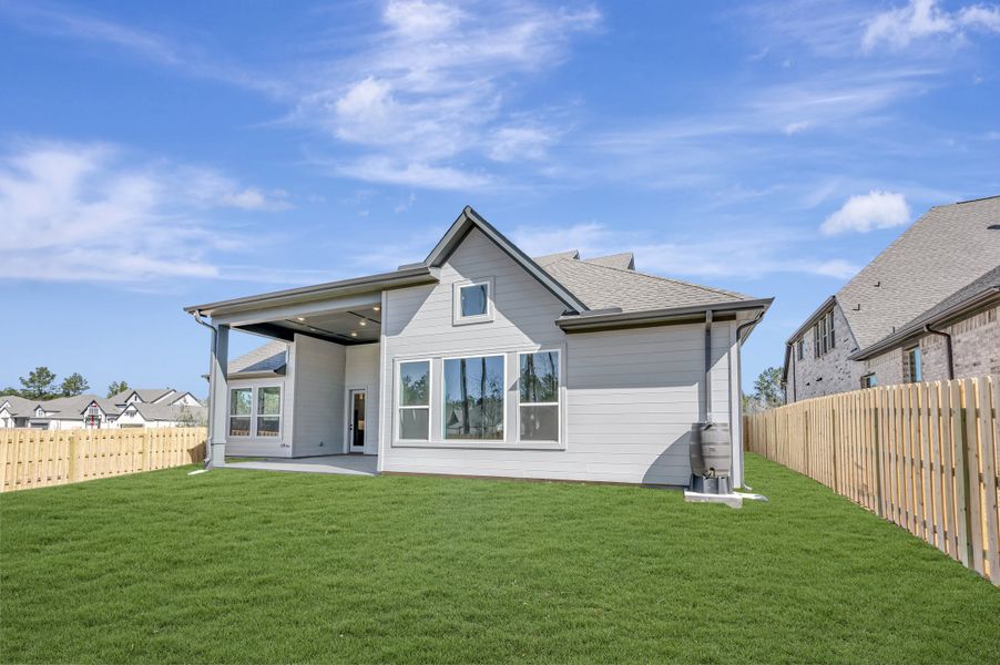 Exterior details and patio area of a home in COLTON - Parkview Collection, Montgomery (Image 3).