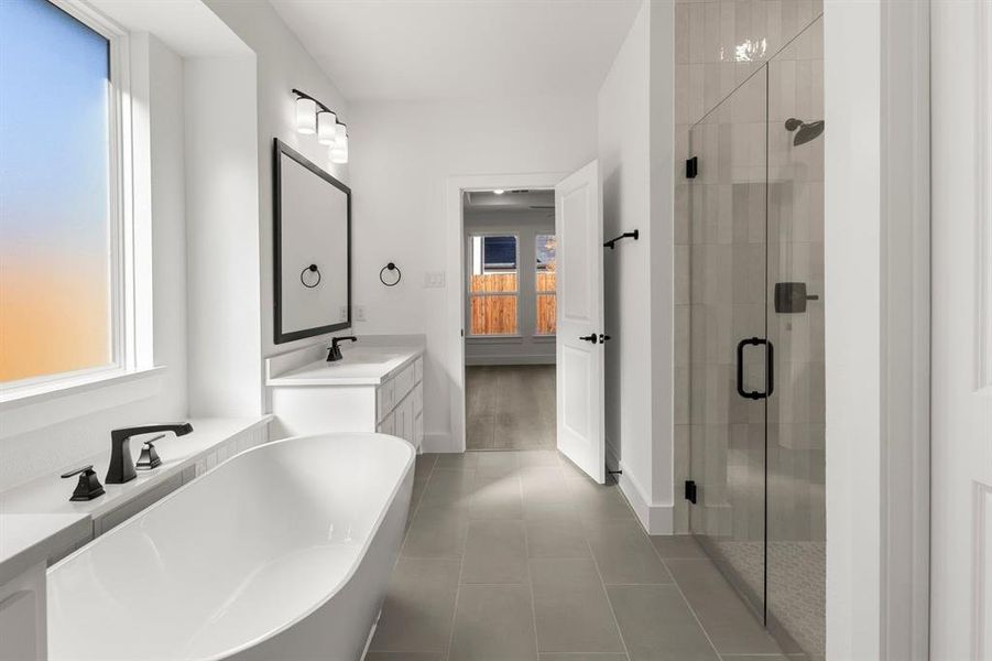 Furnished interior view inside a new home in Valencia on The Lake, Little Elm (Image 14).