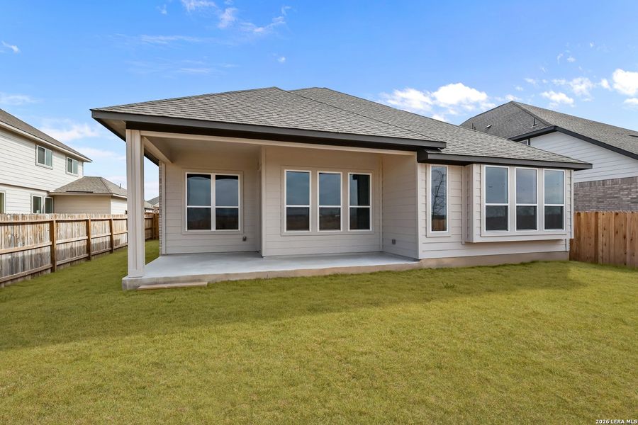 Exterior details and patio area of a home in Megan's Landing, Castroville (Image 4). Exterior details and patio area of a home in Megan's Landing, Castroville (Image 4).