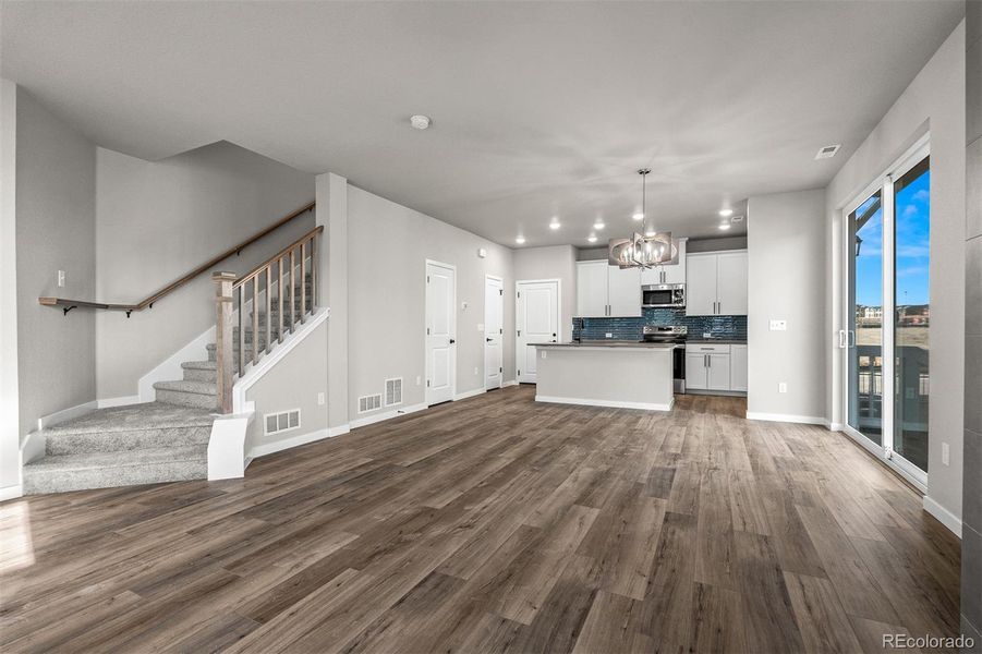 Spacious, unfurnished interior of a new home in Revel Crossing at Wolf Ranch – The Ascent Collection, Colorado Springs (Image 19).