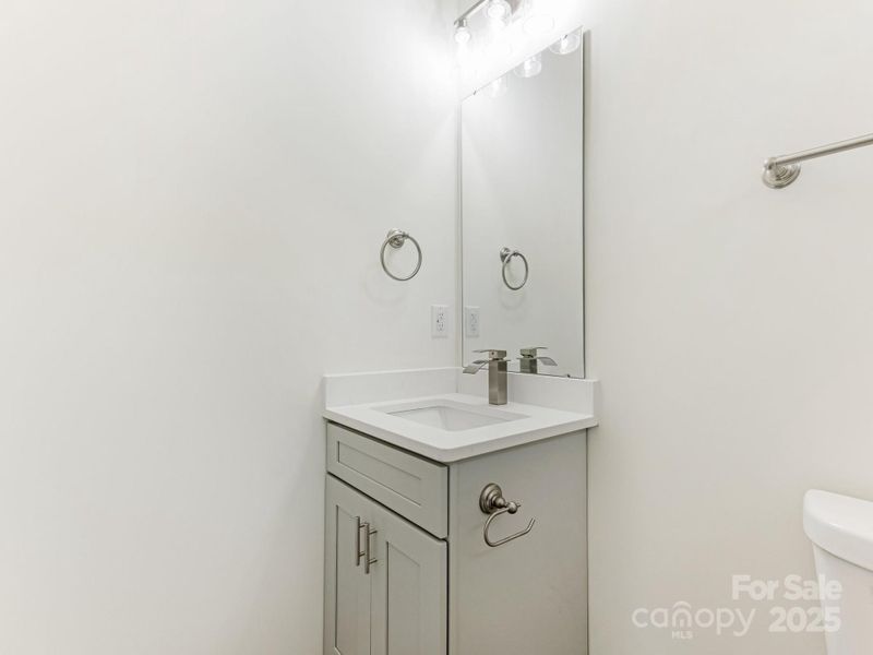 30" vanity upgrade in this home.