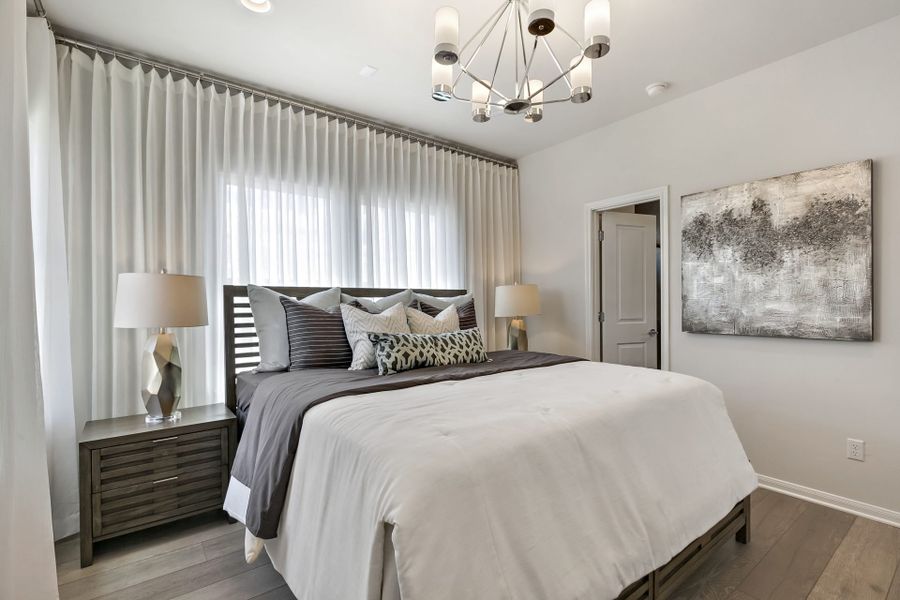 Furnished interior view inside a new home in Trace, San Marcos (Image 9).