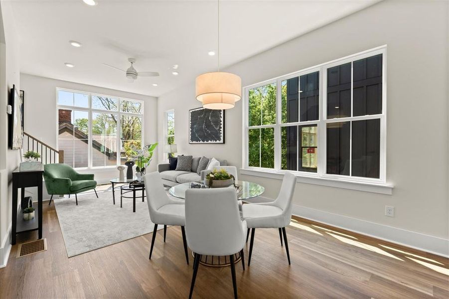 Furnished interior view inside a new home in , Atlanta (Image 33). Furnished interior view inside a new home in , Atlanta (Image 33).