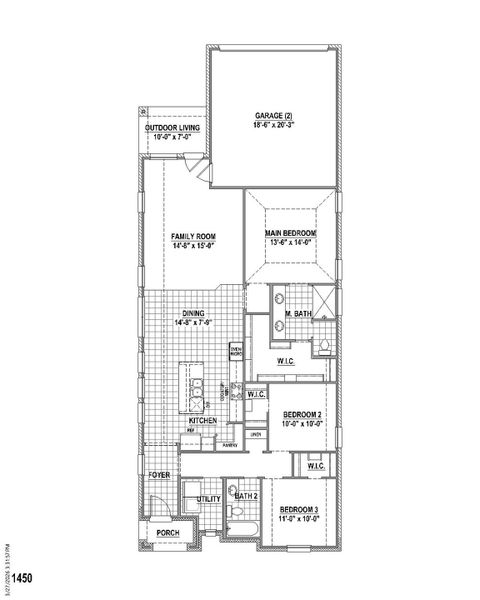 Plan 1450 1st Floor Plan 1450 1st Floor