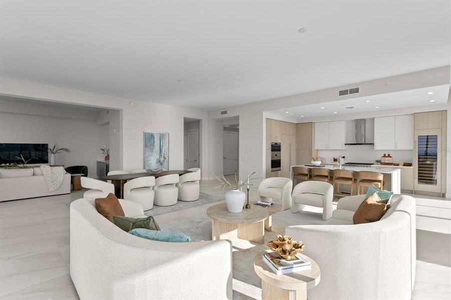 Furnished interior view inside a new home in , St. Petersburg (Image 10).