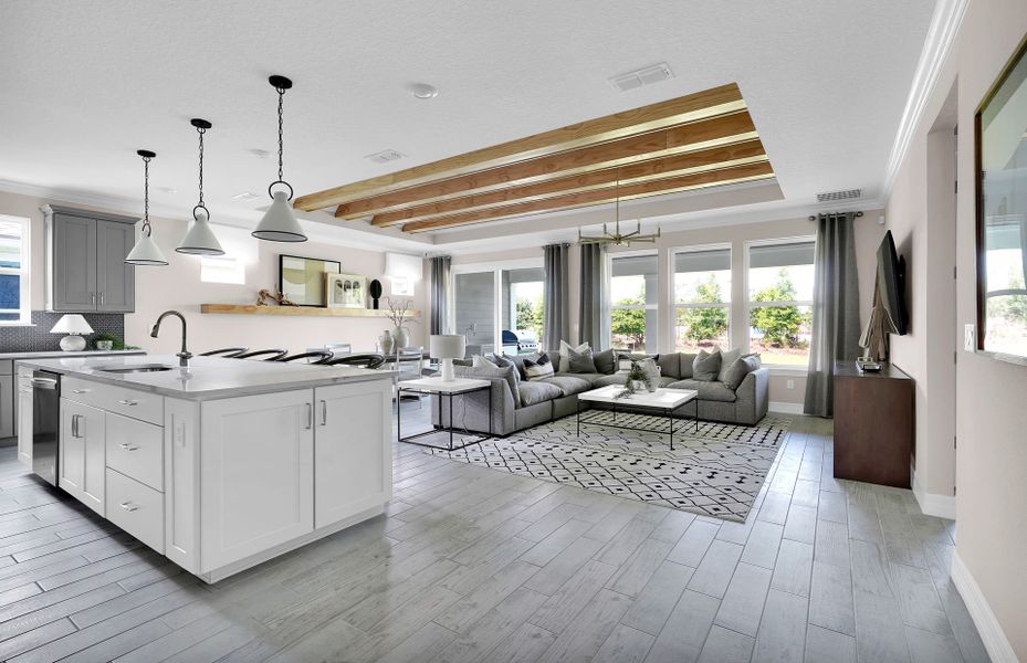 Representative furnished interior of a home built from the Palmary by Pulte Homes in Lakeview Estates, Palm Coast (Image 10).