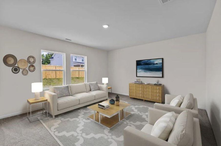 Family Room - Virtually Staged