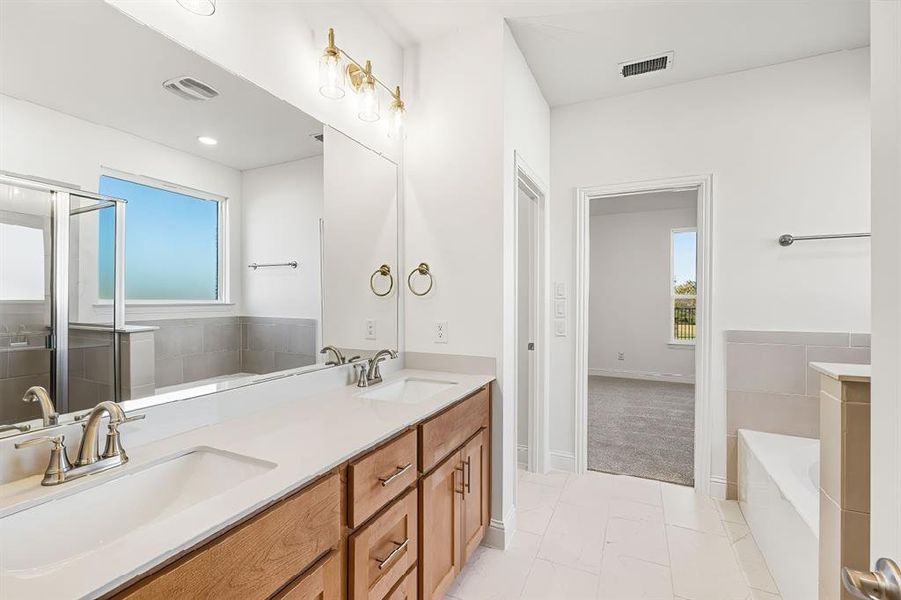 Furnished interior view inside a new home in Wildflower Ranch, Fort Worth (Image 3).