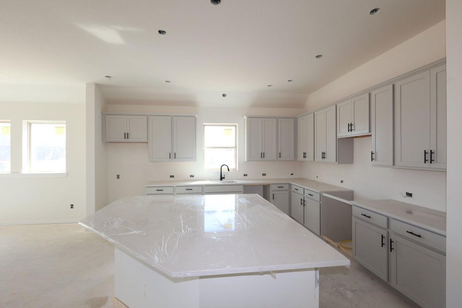 In-progress construction of a new home in Escondido 50' Homesites, Magnolia, TX (Image 4).