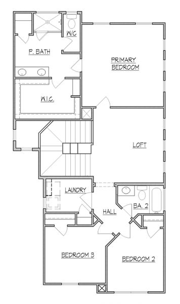 2D floor plan layout for the 1791 by Texas Homes in Trilogy Grove, Leon Valley, TX (Image 4).
