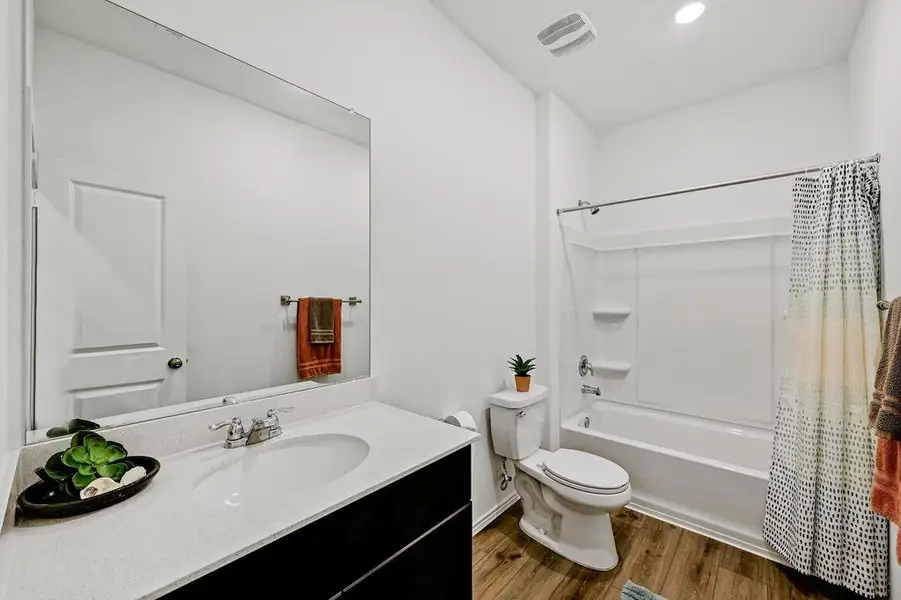 Furnished interior view inside a new home in Thunder Rock: Classic Collection, Marble Falls (Image 11). Furnished interior view inside a new home in Thunder Rock: Classic Collection, Marble Falls (Image 11).