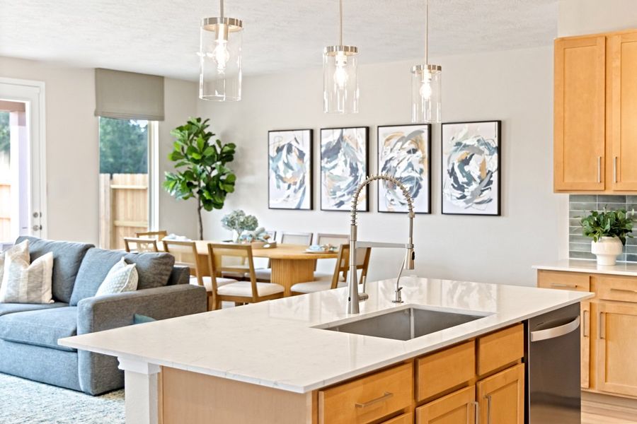 Representative furnished interior of a home built from the 2335 Modeled by KB Home in Madera Trails, New Caney (Image 7). Representative furnished interior of a home built from the 2335 Modeled by KB Home in Madera Trails, New Caney (Image 7).