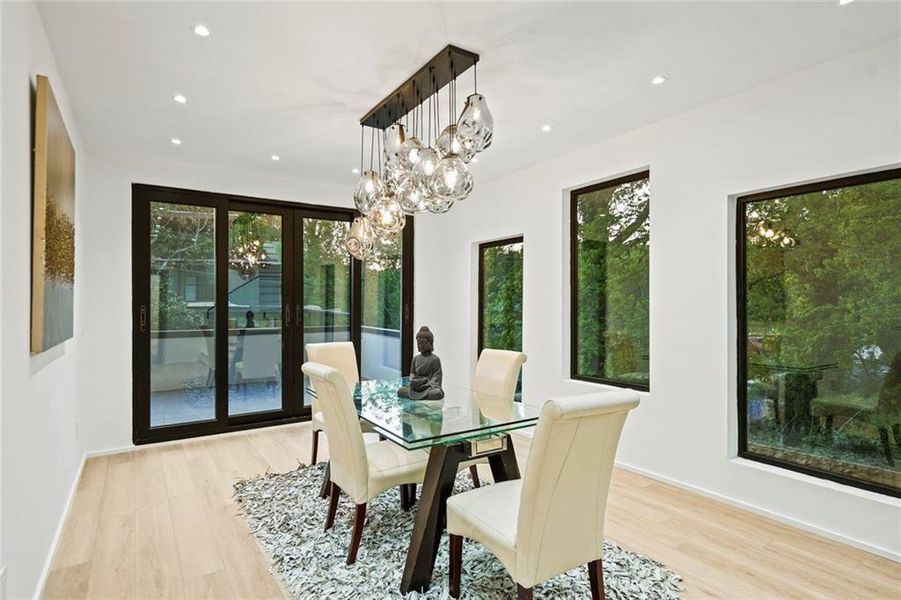 Furnished interior view inside a new home in , Atlanta (Image 35).