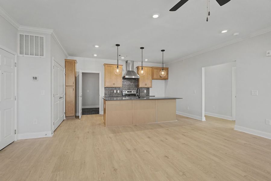 Carothers Farms Town Center Homes (Condos) Kitchen and Great Room