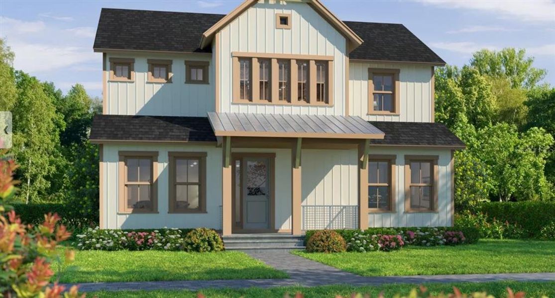 Front exterior of a new home in Oakmont, Gainesville, FL, highlighting curb appeal (Image 1). Front exterior of a new home in Oakmont, Gainesville, FL, highlighting curb appeal (Image 1).