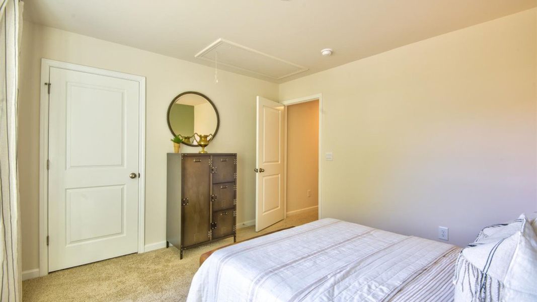 Furnished interior view inside a new home in Beaver Dam Crossing, Bailey (Image 39). Furnished interior view inside a new home in Beaver Dam Crossing, Bailey (Image 39).