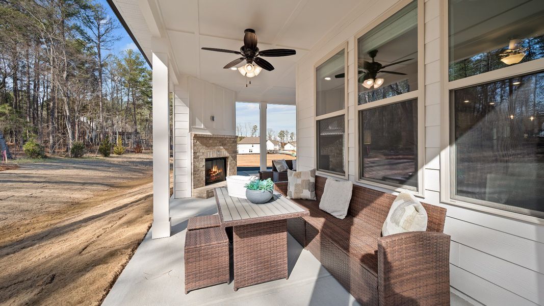 Representative furnished interior of a home built from the Lassiter by DRB Homes in Bellerose, Gibsonville (Image 9).