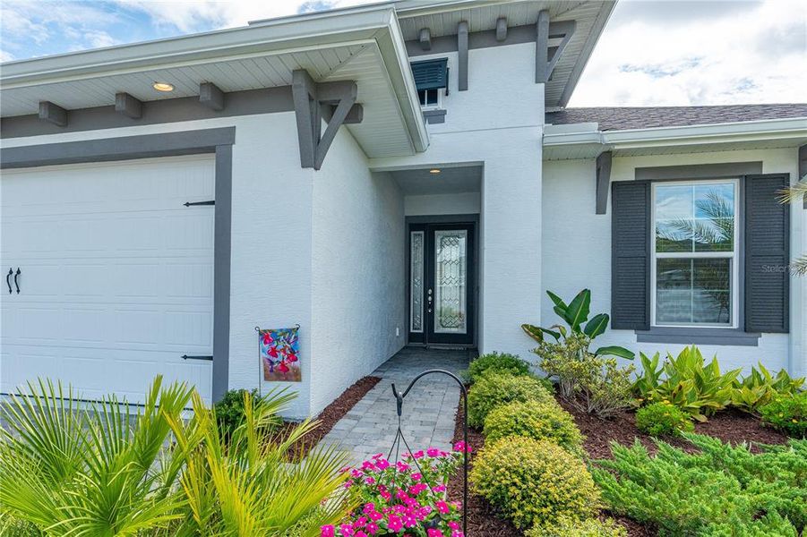 Exterior details and patio area of a home in Mosaic, Daytona Beach (Image 27). Exterior details and patio area of a home in Mosaic, Daytona Beach (Image 27).