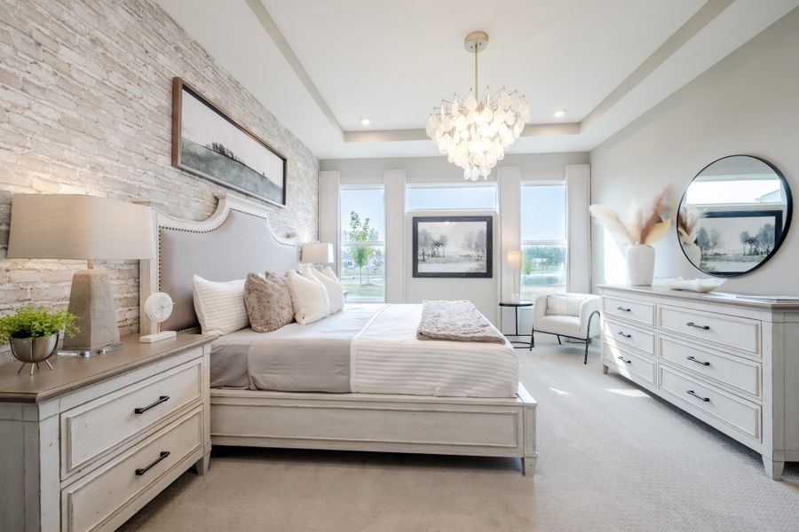 Representative furnished interior of a home built from the Amelia by Fischer Homes in Easton Park, Dallas (Image 56).