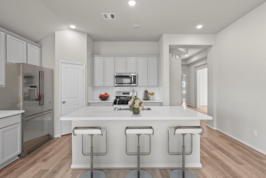 Furnished interior view inside a new home in The Trails, New Caney (Image 10).
