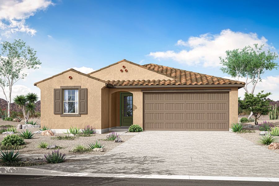 Representative exterior photo of a completed home built from the Coral by Mattamy Homes in Soleo, San Tan Valley, AZ (Image 3).