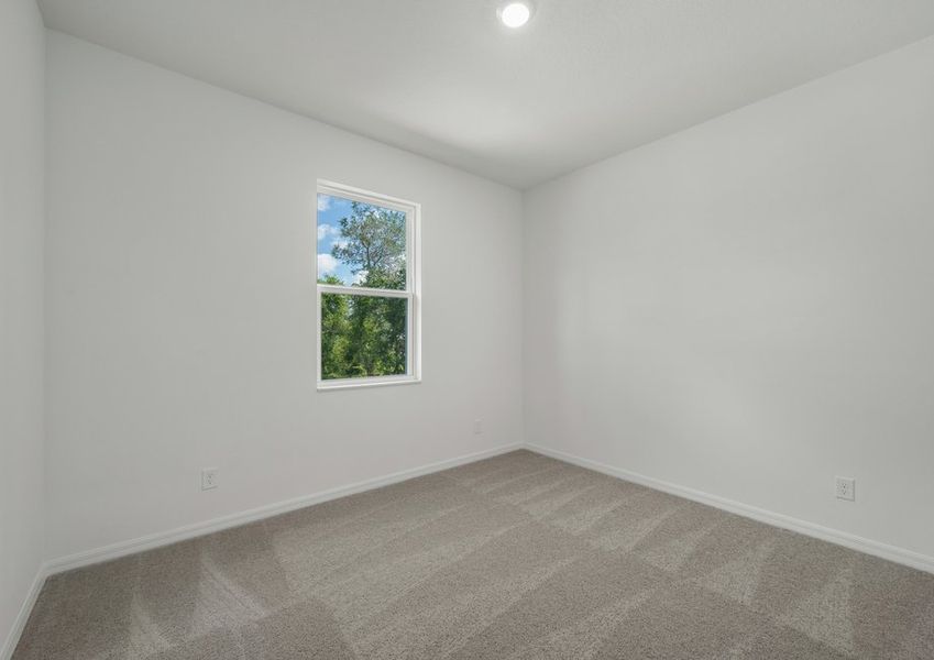 The spare bedrooms are also spacious and have natural lighting