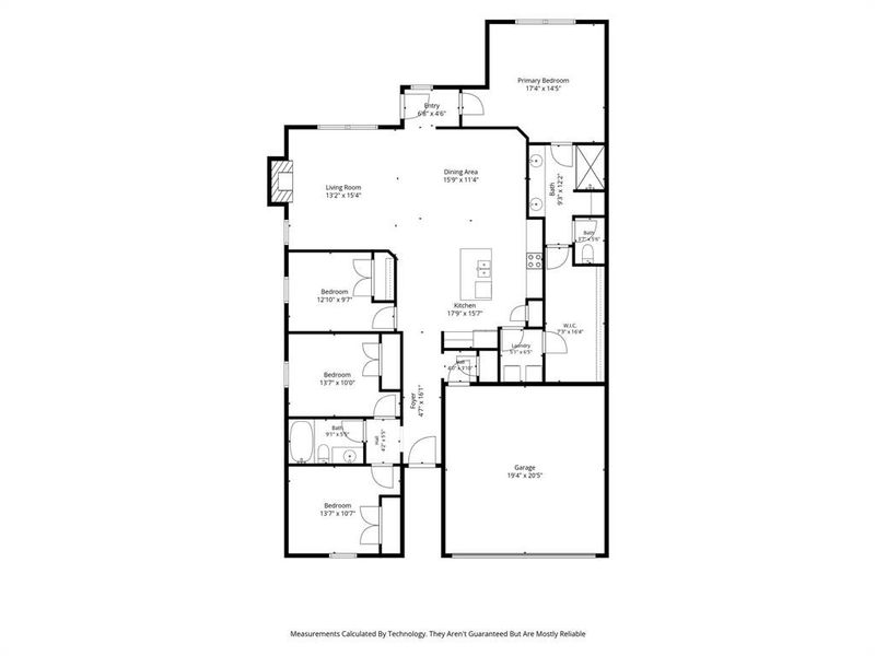 2D floor plan layout of this home in Walden Pond, Forney, TX (Image 4). 2D floor plan layout of this home in Walden Pond, Forney, TX (Image 4).