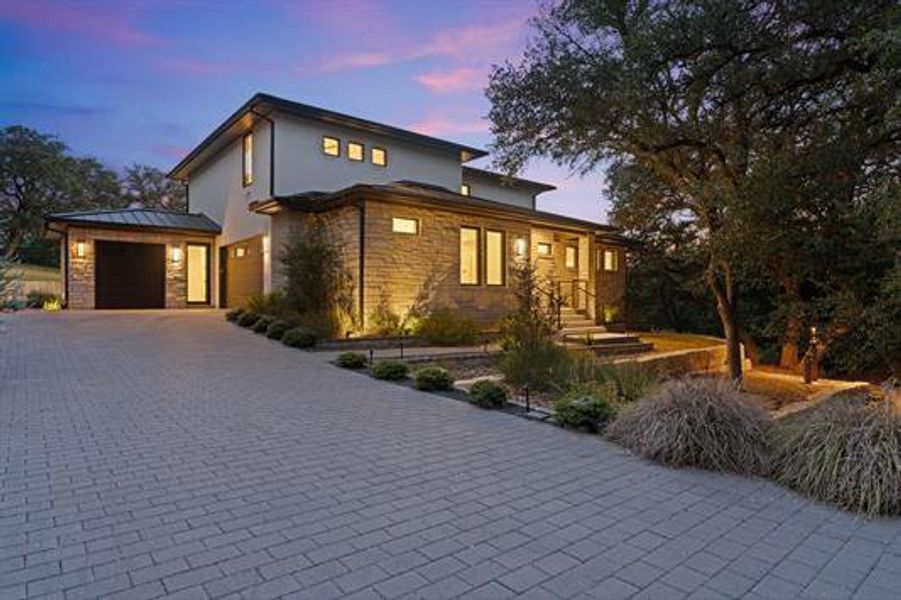 Front exterior of a new home in , Horseshoe Bay, TX, highlighting curb appeal (Image 1).