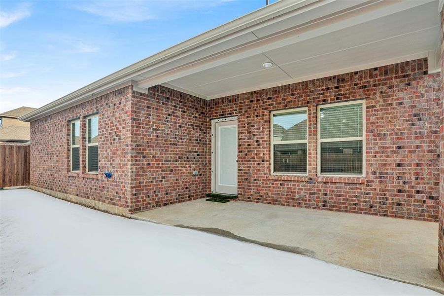 Exterior details and patio area of a home in , Aubrey (Image 19). Exterior details and patio area of a home in , Aubrey (Image 19).