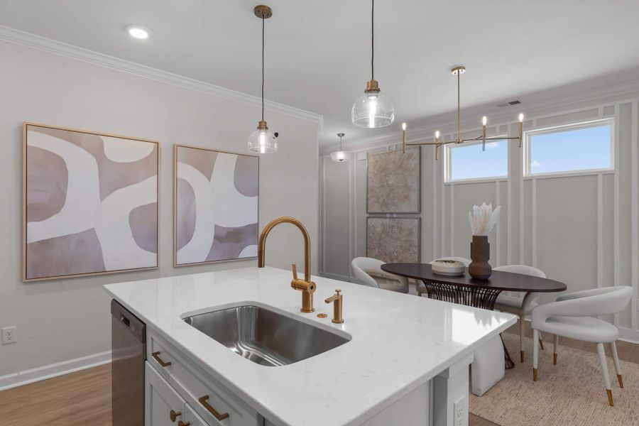 Representative furnished interior of a home built from the The Sunflower by Chesapeake Homes in Coastal Club of the Carolinas, Calabash (Image 9).